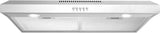 Cosmo 5U30 30 in. Under Cabinet Range Hood with Ducted / Ductless Convertible Slim Kitchen Over Stove Vent, 3 Speed Exhaust Fan, Reusable Filter, LED Lights in Stainless Steel